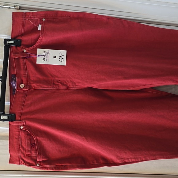 GLORIA VANDERBILT WOMEN'S PLUS  "AUTUMN BLAZE" PANTS JEANS AMANDA SIZE 22W SHORT - Picture 4 of 16